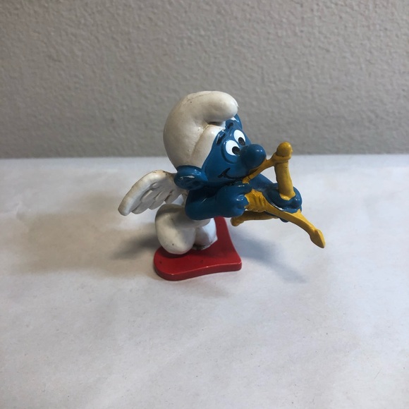 Vintage Peyo Germany Smurf Cupid Valentine’s Day - Picture 9 of 9
